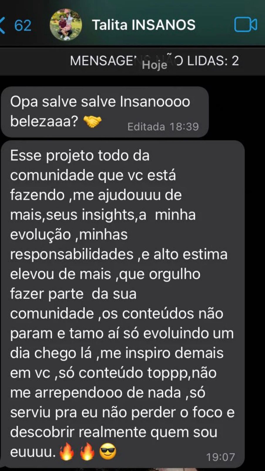 Depoimento de Talita — membro do Clã dos Insanos