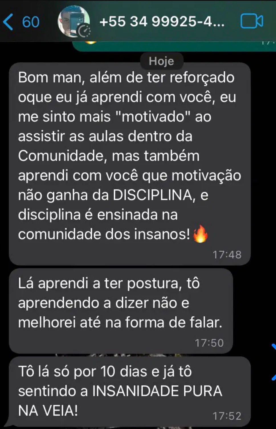 Depoimento de Membro do Clã — membro do Clã dos Insanos